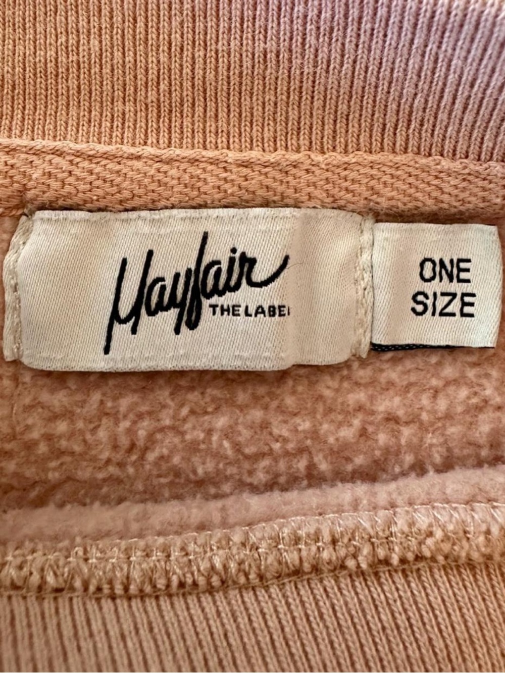 Mayfair The Label Self Love Club Embroidered Oversized Pink Crewneck Sweatshirt - Picture 5 of 8